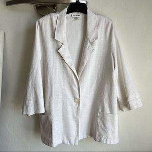 Alice Stuart Ivory Linen Blazer